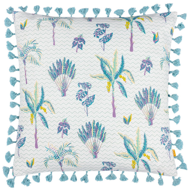 Chamae Floral Tasselled Cushion Cover