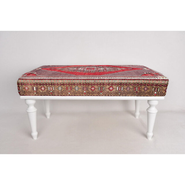 Cotton Upholstered Bench