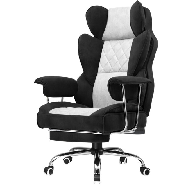 Inbox Zero Adjustable Reclining Ergonomic Faux Leather Swiveling PC & Racing Game Chair