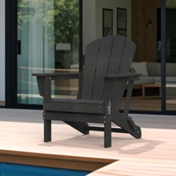 All-Weather Outdoor Lounge Chair Foldable Adirondack Chair