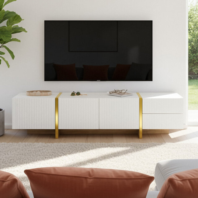 "Allonah Unfinished TV Stand for TVs up to 85"""