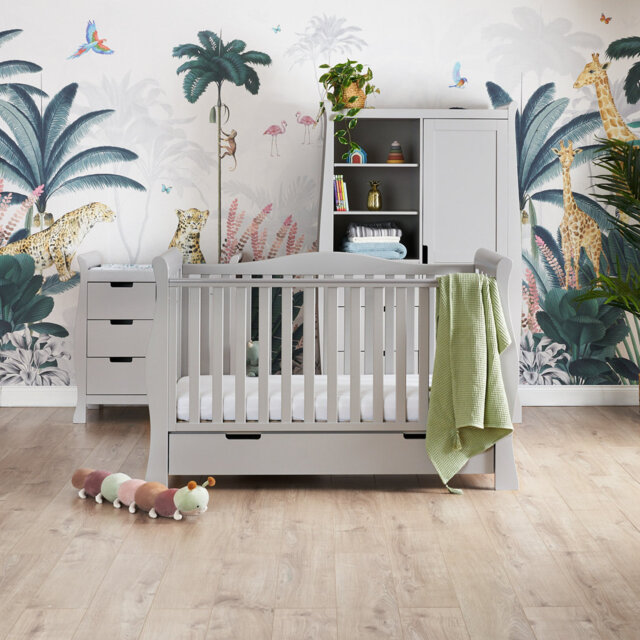 Stamford Luxe Cot Bed 3-Piece Nursery Furniture Set