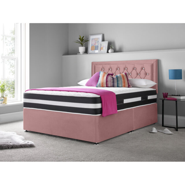 Marsing Upholstered Divan Bed with Mattress