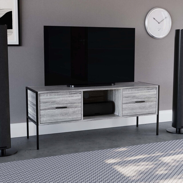 "Sylvie Industrial TV Stand With Storage Cabinet for TVs up to 55"""