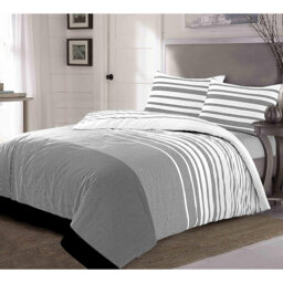 Stockertown Cotton Blend Striped Duvet Cover Set with Pillowcases