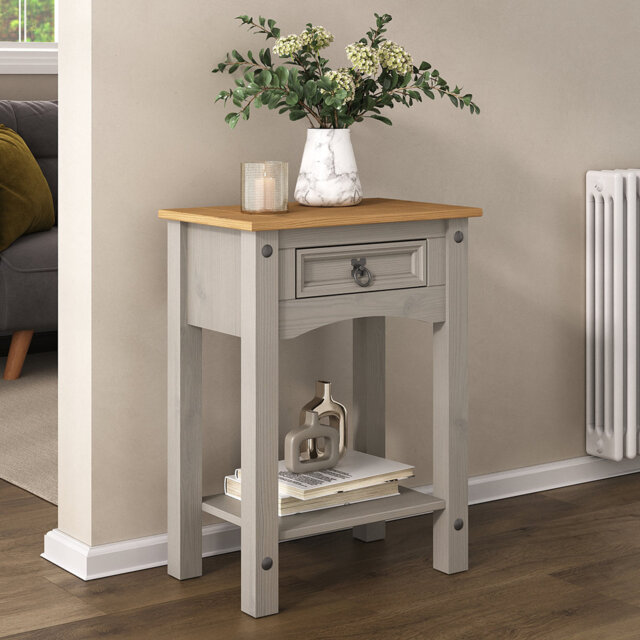 Gouglersville 53cm Solid Wood Console Table