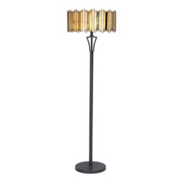 Konradin 155cm Bronzed Traditional Floor Lamp with Outlet