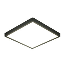 Black 30cm Square Waterproof LED Flush Ceiling Light