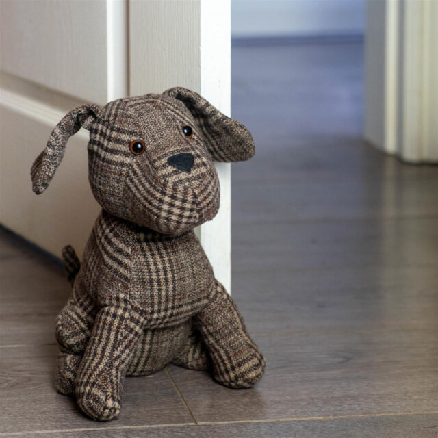 Nicola Spring - Milo the Dog Door Stop - 19 x 26.5cm - Brown