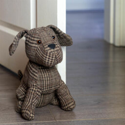 Nicola Spring - Milo the Dog Door Stop - 19 x 26.5cm - Brown