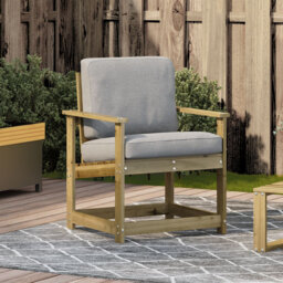 House of Hampton Garden Chair Solid Wood Douglas 62 x 56 x 77 cm