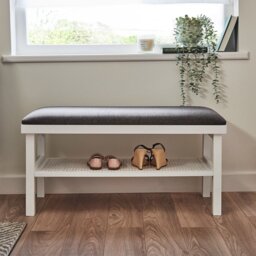 Tenaya Polyester Upholstered Storage Bench