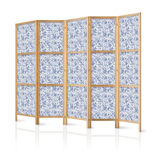 171cm H Solid Wood Folding Room Divider