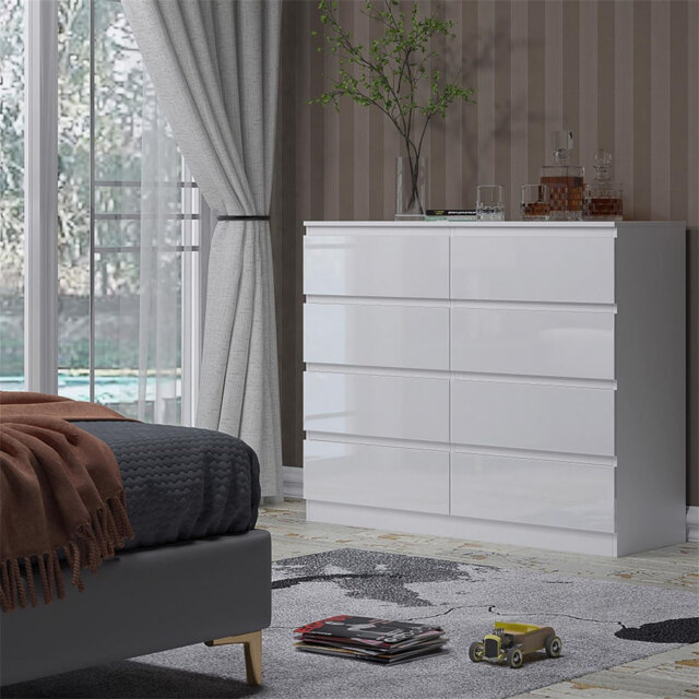 8 Drawer Chest. Modern Bedroom Furniture Chest Of Drawers