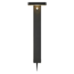 Rica Black Solar Powered Metal Pathway Light