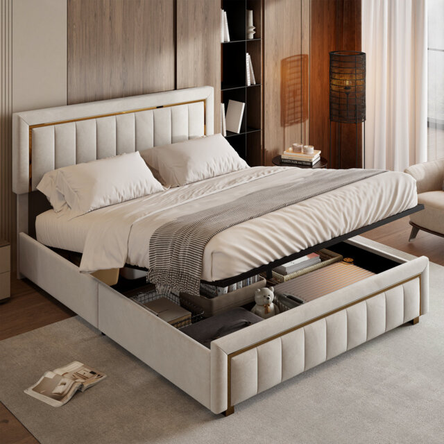Bastin Upholstered Ottoman Storage Bed