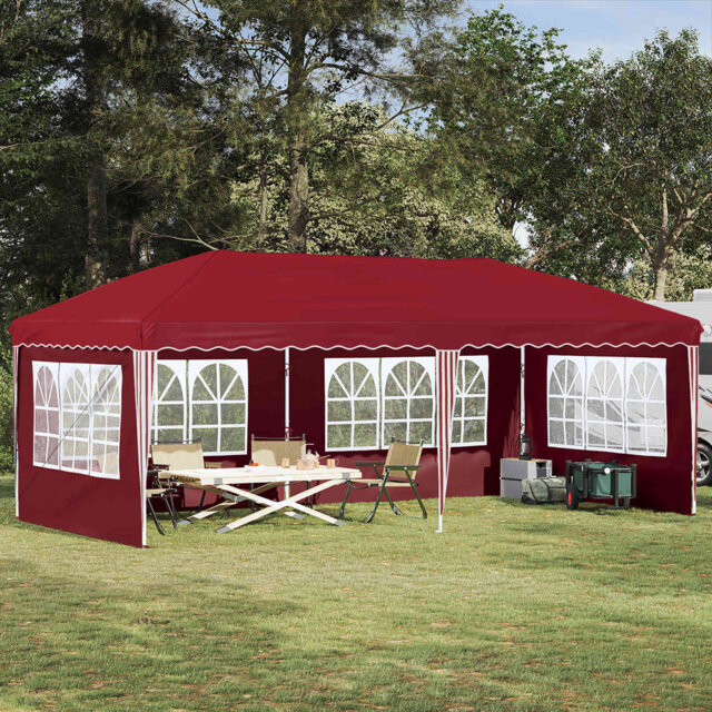 vidaXL Pop-up Party Tent 210D Oxford with Silver Coating Pop-Up Shelter Event