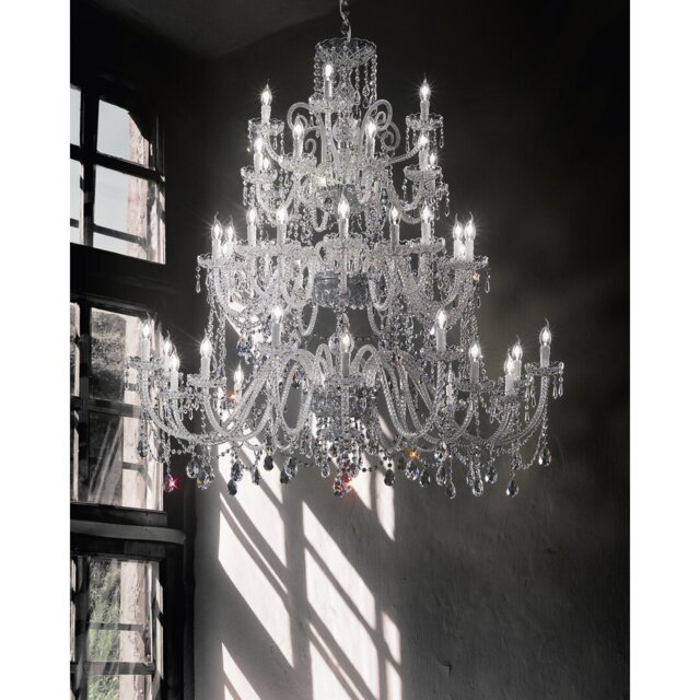 Lucce 44 - Light Candle Style Chandelier