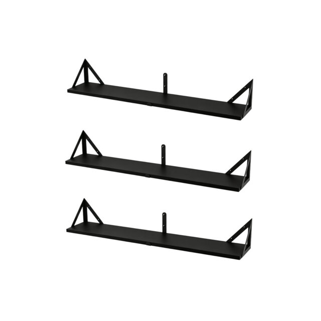 13cm H x 80cm W Stainless Steel Bookcase
