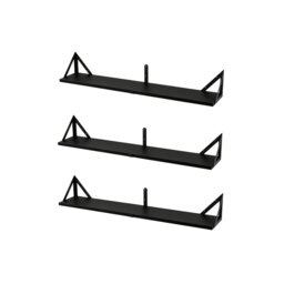 13cm H x 80cm W Stainless Steel Bookcase