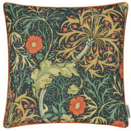 Seaweed Indoor / Outdoor Floral Square Cushion