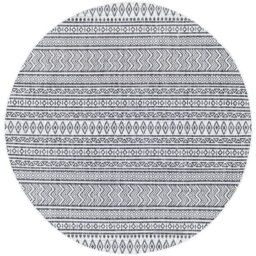 Indoor & Outdoor Modern Boho Black Rug