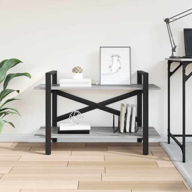 64cm H x 100cm W Steel Etagere Bookcase