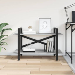 64cm H x 100cm W Steel Etagere Bookcase