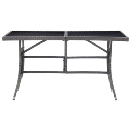 Garden Table 140X80x74 Cm Poly Rattan