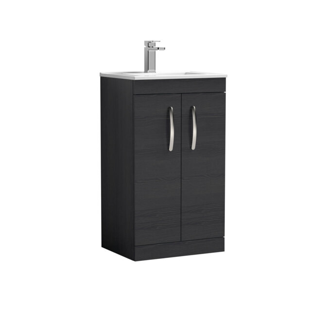 Athena 505mm Single Bathroom Vanity with Integrated Ceramic Basin