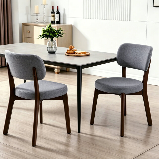 45cm H Linen Upholstered Low Back Accent