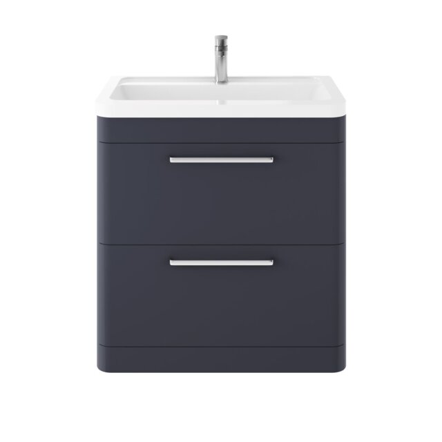 Solar 800mm Single Bathroom Vanity with Integrated Vitreous China Basin