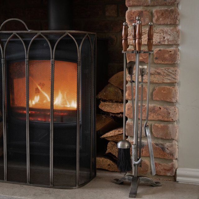 Metal Fireplace Tool Set