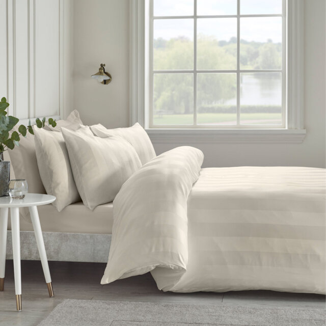 So Soft Satin Stripe Duvet Cover Set