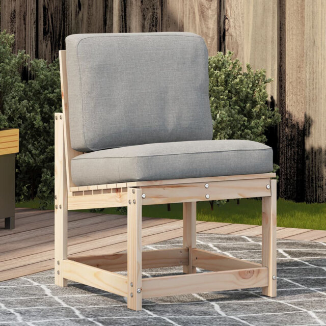 House of Hampton Garden Chair Solid Wood Pine 77cm H x 50.5cm W x 55cm D