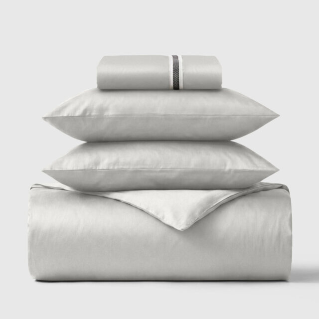 100% Cotton Sateen 460 Thread Count 4-Piece Bedding Set