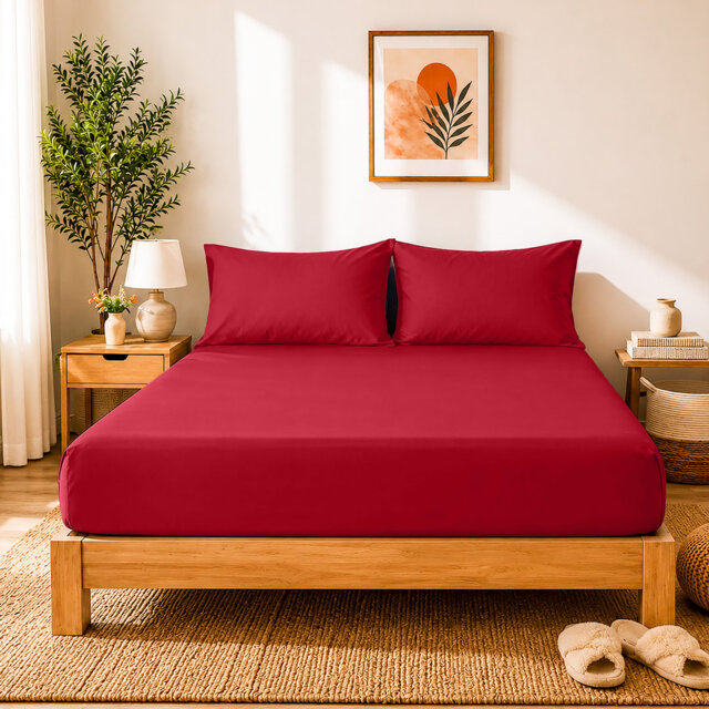 40cm Extra Deep Fitted Sheet - Luxury Microfiber Deep Pocket Bed Sheet Secure Fit