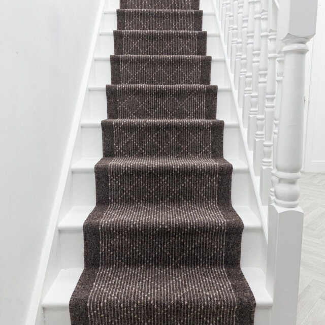 Boulevard Brown Stair Runner – Hardwearing, Non-Slip & Durable Carpet for Stairs & Staircases, Multiple Lengths