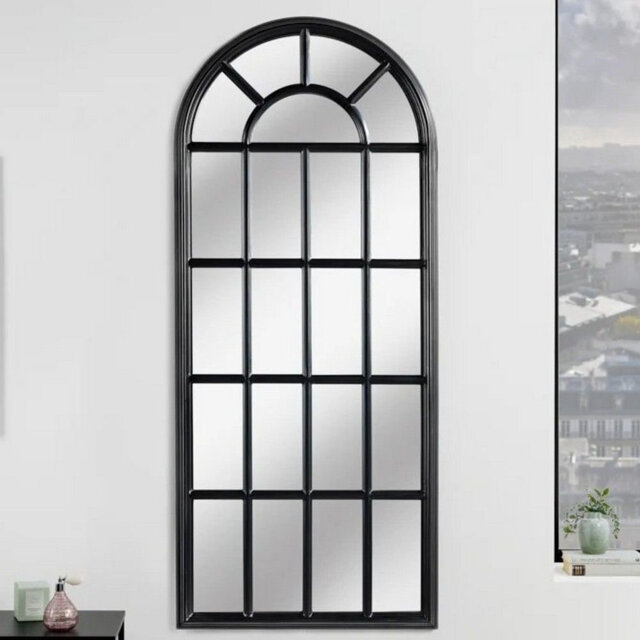 Creeve Solid Wood Rectangle Wall Mirror