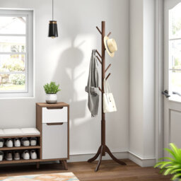 Anthi Bamboo / Rattan Freestanding Coat Rack