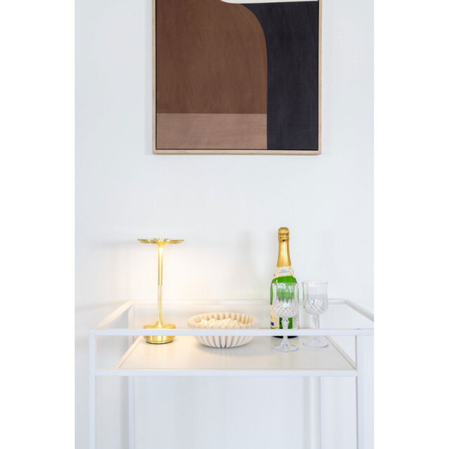 Artique Steel, Particle Board, Melamine Foil Bar Cart
