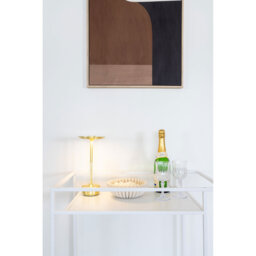 Artique Steel, Particle Board, Melamine Foil Bar Cart