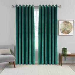 Imperial Rooms Crushed Velvet Eyelet Sheer Curtains