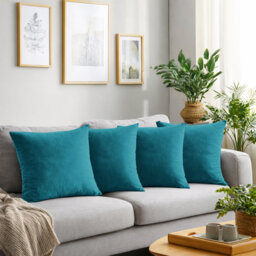 Crushed Velvet Cushion Cover Set (Set of 4)