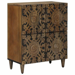 vidaXL Sideboard Honey Brown Solid Acacia Wood Wooden Modern Contemporary