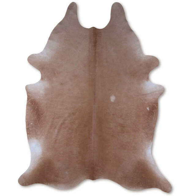 One-of-a-Kind Hand-Knotted 160cm x 245cm Cowhide Area Rug in Brown