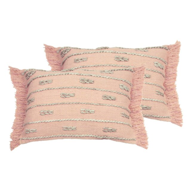 Striped Rectangular Lumbar Cushion