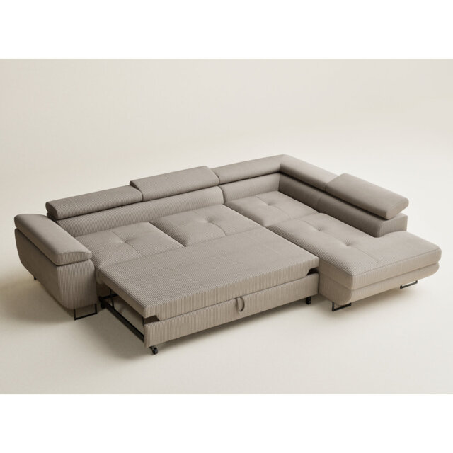 4 Seater Velvet Corner Sofa