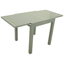 Rectangular Extendable Outdoor Dining Table and Bistro Table - 140 cm W 70 cm D