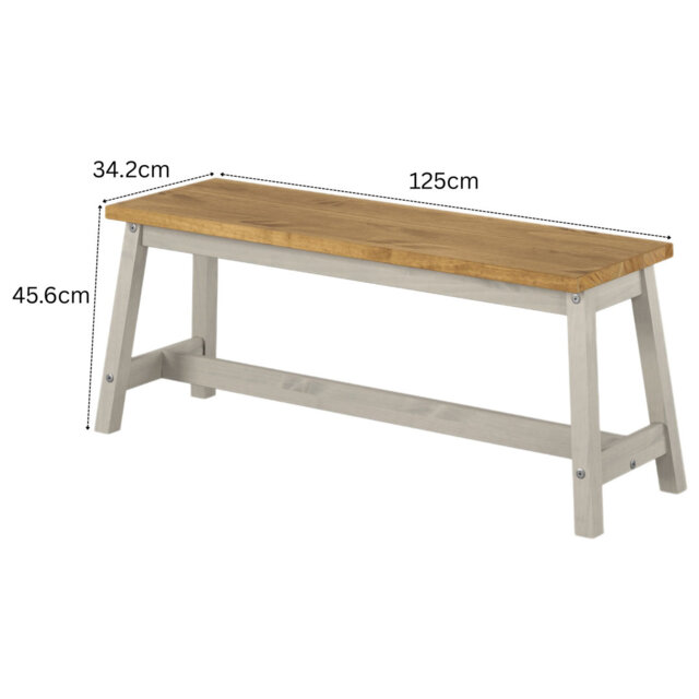 Staton Solid Wood Bench